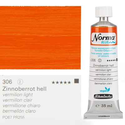 Schmincke Norma Blue veganska vodena uljana boja, 35 ml - 306, vermilion light
