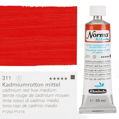 Schmincke Norma Blue veganska vodena uljana boja, 35 ml - 311, cadmium red hue medium