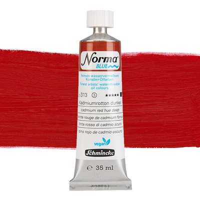 Schmincke Norma Blue veganska vodena uljana boja, 35 ml - 313, cadmium red hue deep