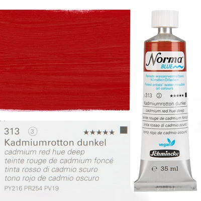 Schmincke Norma Blue veganska vodena uljana boja, 35 ml - 313, cadmium red hue deep