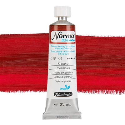 Schmincke Norma Blue veganska uljana boja na vodenoj bazi, 35 ml - 318, madder red