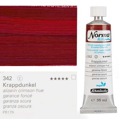 Schmincke Norma Blue veganska vodena uljana boja, 35 ml - 342, alizarin crimson hue