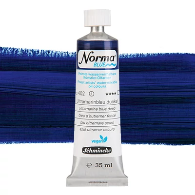Schmincke Norma Blue veganska vodena uljana boja, 35 ml - 402, ultramarine blue deep