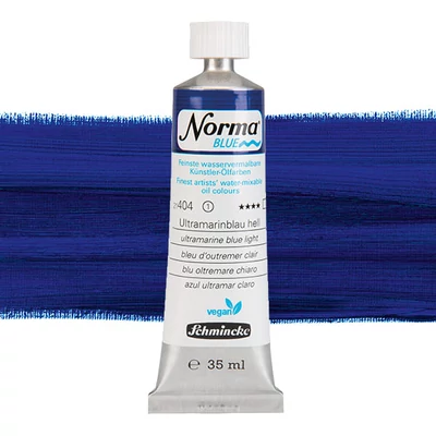 Schmincke Norma Blue veganska vodena uljana boja, 35 ml - 404, ultramarine blue light