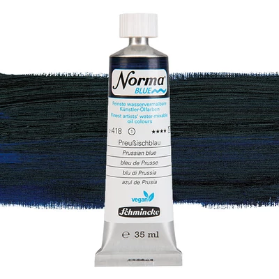 Schmincke Norma Blue veganska vodena uljana boja, 35 ml - 418, prussian blue