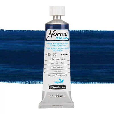Schmincke Norma Blue veganska vodena uljana boja, 35 ml - 420, phthalo blue