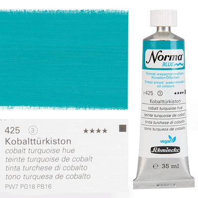 Schmincke Norma Blue veganska vodena uljana boja, 35 ml - 425, cobalt turquoise hue