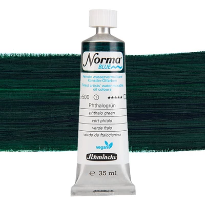 Schmincke Norma Blue veganska vodena uljana boja, 35 ml - 500, phthalo green
