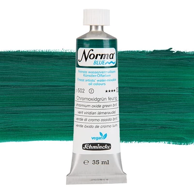 Schmincke Norma Blue veganska vodena uljana boja, 35 ml - 502, chromium oxide green brilliant