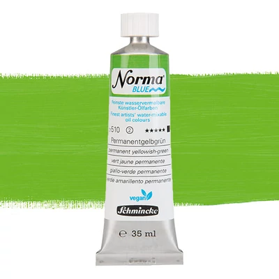 Schmincke Norma Blue veganska vodena uljana boja, 35 ml - 510, permanent yellowish green