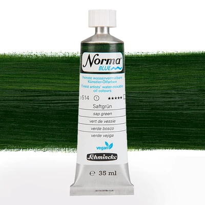 Schmincke Norma Blue veganska vodena uljana boja, 35 ml - 514, sap green