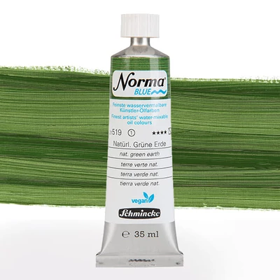 Schmincke Norma Blue veganska vodena uljana boja, 35 ml - 519, natural green earth