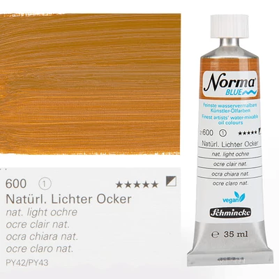 Schmincke Norma Blue veganska vodena uljana boja, 35 ml - 600, natural light ochre