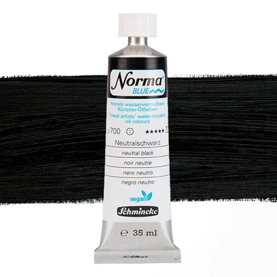 Schmincke Norma Blue veganska vodena uljana boja, 35 ml - 700, neutral black