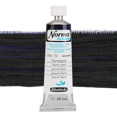 Schmincke Norma Blue veganska vodena uljana boja, 35 ml - 706, payne's grey