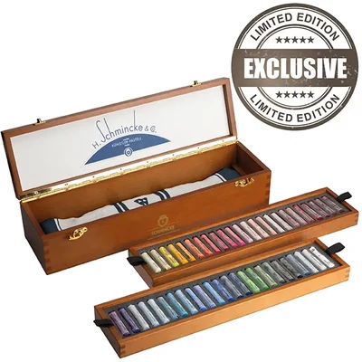 Set kreda u prahu Schmincke Retro - 48 kom, drvena kutija