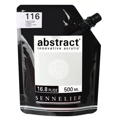 Sennelier Apstraktna akrilna boja, 500 ml - 116, titanium white