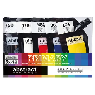 Sennelier Abstract set akrilnih boja, 5x120 ml, Primary Set