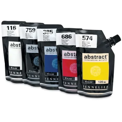 Sennelier Abstract set akrilnih boja, 5x120 ml, Primary Set