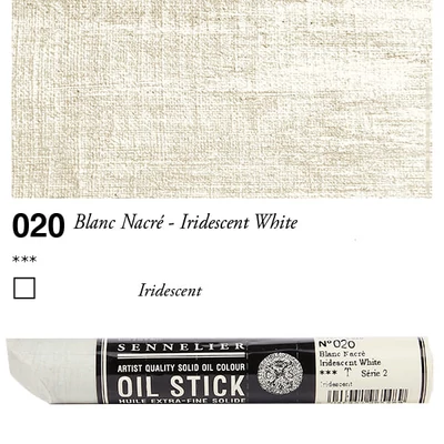Sennelier Oil Stick, 38 ml - 020, iridescent white