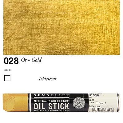 Sennelier Oil Stick, 38 ml - 028, gold