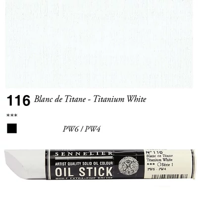 Sennelier Oil Stick, 38 ml - 116, titanium white
