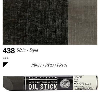 Sennelier Oil Stick, 38 ml - 438, sepia