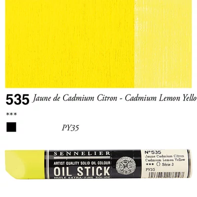 Sennelier Oil Stick, 38 ml - 535, cadmium lemon yellow