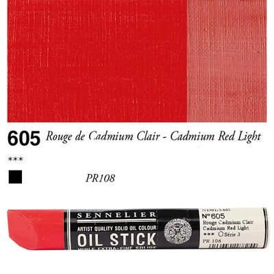 Sennelier Oil Stick, 38 ml - 605, cadmium red light