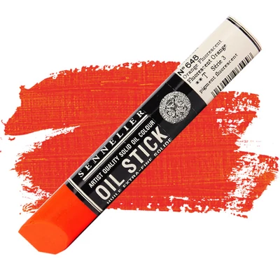 Sennelier Oil Stick, 38 ml - 648, fluorescent orange