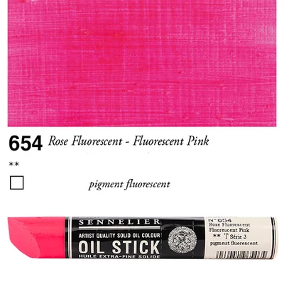 Sennelier Oil Stick, 38 ml - 654, fluorescent pink