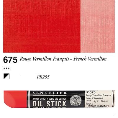 Sennelier Oil Stick, 38 ml - 675, french vermilion