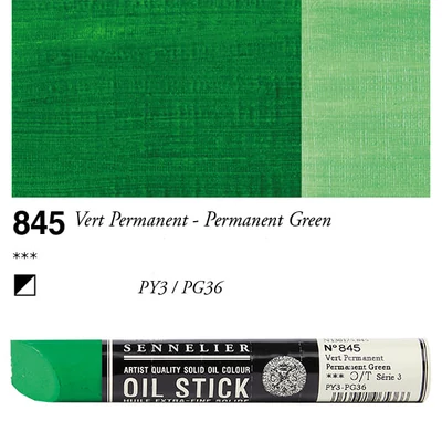Sennelier Oil Stick, 38 ml - 845, permanent green