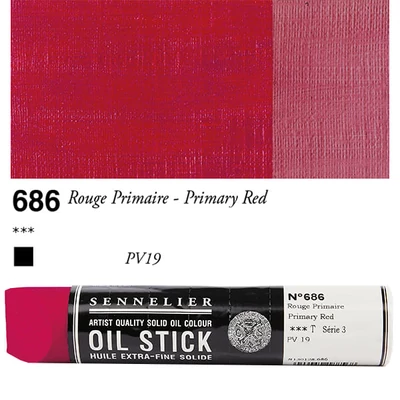 Sennelier Oil Stick, 96 ml - 686, primary red