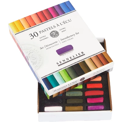 Sennelier praškaste pastelne krede set - 30x1/2 kom, osnovne (Uvodne)
