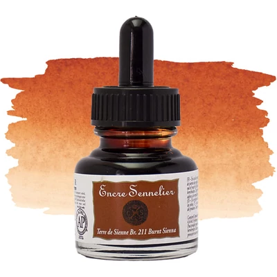 Sennelier tuš za crtanje, 30 ml - 211, burnt sienna