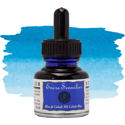 Sennelier tuš za crtanje, 30 ml - 303, cobalt blue