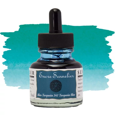 Sennelier tuš za crtanje, 30 ml - 341, turquoise blue