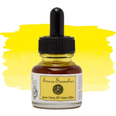 Sennelier tuš za crtanje, 30 ml - 501, lemon yellow