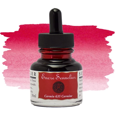 Sennelier tuš za crtanje, 30 ml - 635, carmine