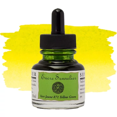 Sennelier tuš za crtanje, 30 ml - 871, yellowish green
