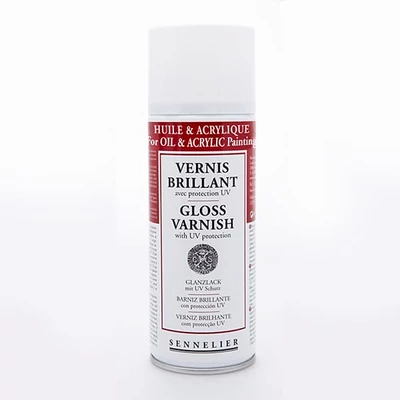 Sennelier uljni i akrilni lak u spreju, sjajni - 400 ml