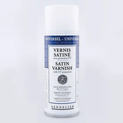 Sennelier uljni i akrilni lak u spreju, svilenkasti - 400 ml