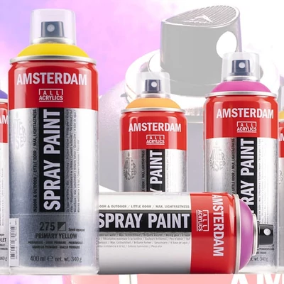 Talens Amsterdam akrilna boja u spreju na bazi vode, 400 ml - u raznim bojama