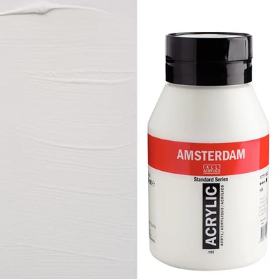 Talens Amsterdam akrilna boja, 1000 ml - 105, titanium white
