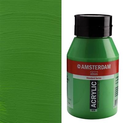 Talens Amsterdam akrilna boja, 1000 ml - 618, permanent green light