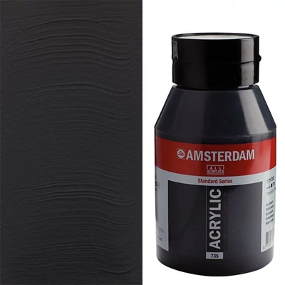 Talens Amsterdam akrilna boja, 1000 ml - 735, oxide black