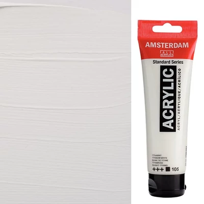 Talens Amsterdam akrilna boja, 120 ml - 105, titanium white