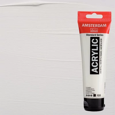 Talens Amsterdam akrilna boja, 120 ml - 105, titanium white