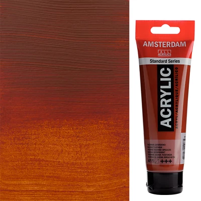 Talens Amsterdam akrilna boja, 120 ml - 411, burnt sienna